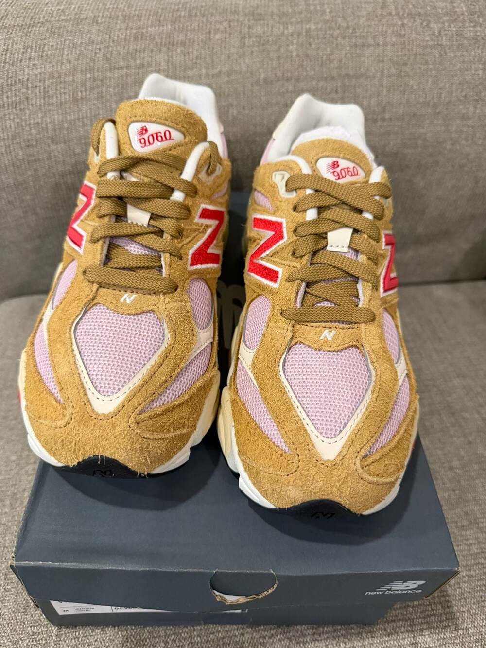 New Balance 9060 Beige Pink Kids Size 5.5Y GC9060VD